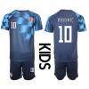 Baby Fußballbekleidung Kroatien Luka Modric #10 Auswärtstrikot WM 2022 Kurzarm (+ kurze hosen)